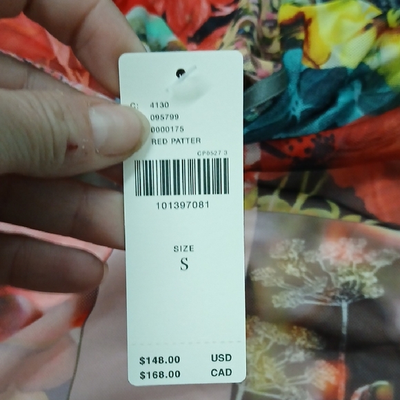 NWR Anthropologie The Maya Ruched Cowl-Neck Dress: Mesh Edition. Small - Picture 6 of 6